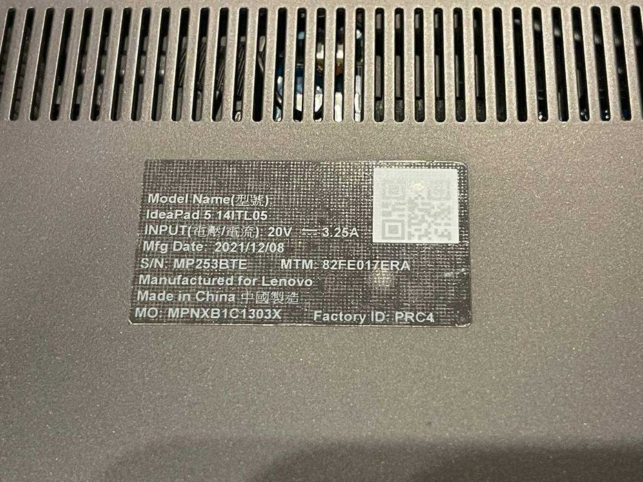 Lenovo IdeaPad 5 / Core i7-1165G7 / RAM 16GB / NVIDIA GeForce / IPS
