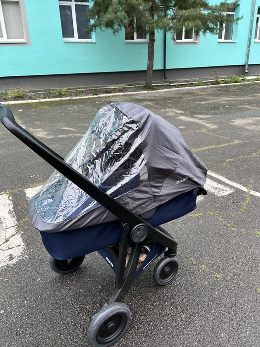Коляска Greentom шасі Black синього кольору