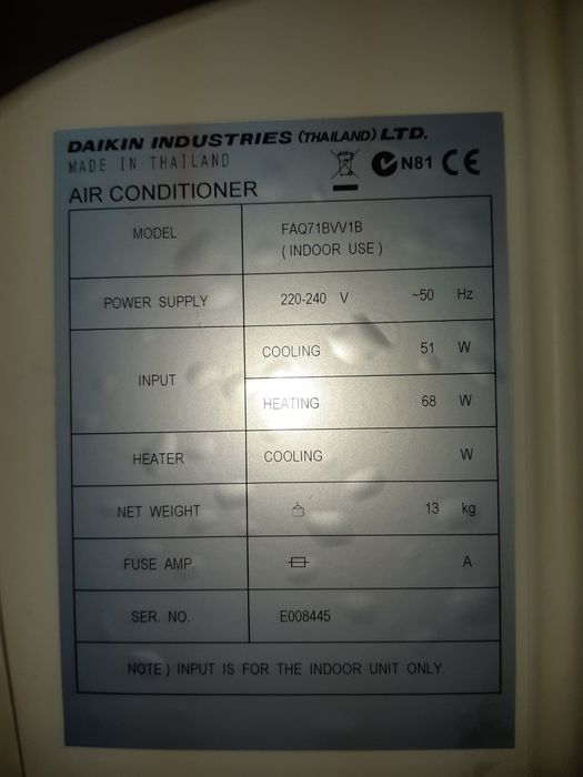 Кондиціонер Daikin R410A