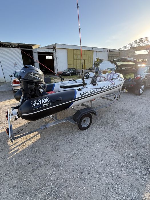 Semi-rigido Yamaha 350taf + yamaha 25hp + atrelado