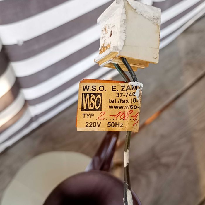 Lampa sufitowa, szklany klosz