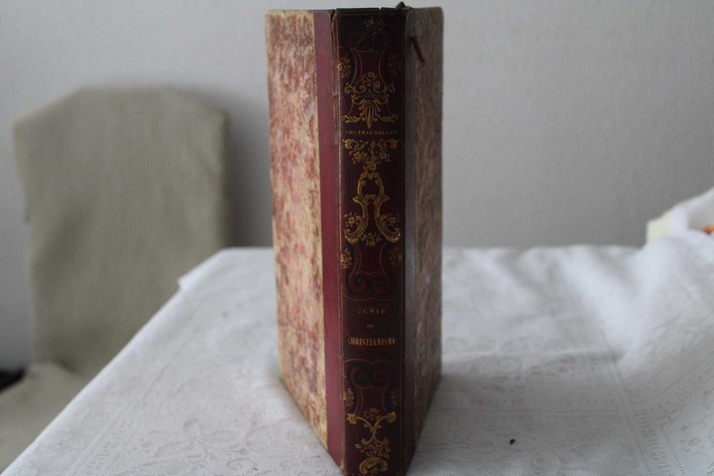 " CHATEAU BRIAND" FRANCAIS RENÉ GENIE DU CHRISTIANISME, 1ª EDIÇÃO 1838