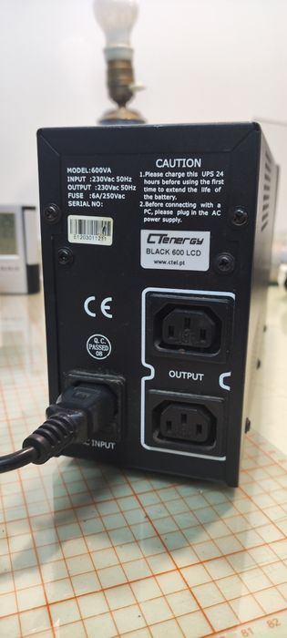 UPS ctenergy black 600 lcd