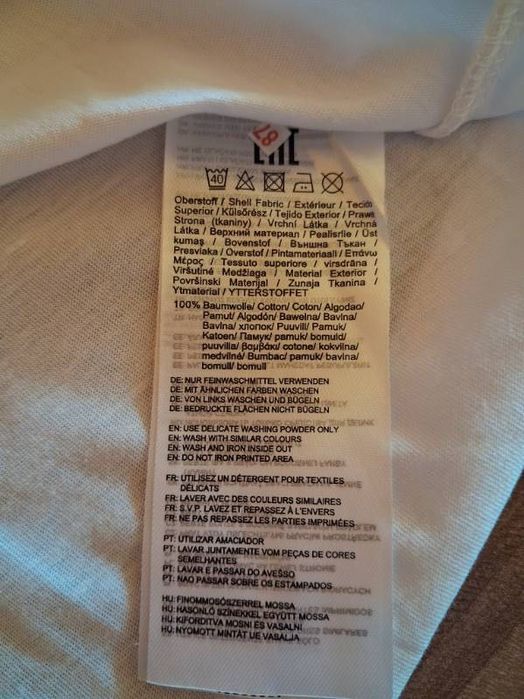 T-shirt męski biały, r. XL, marki Mustang