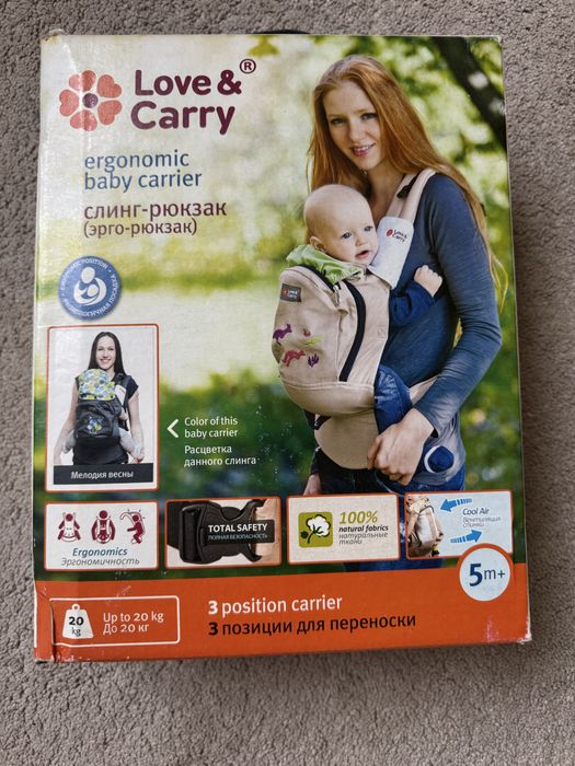 Ерго -рюкзак, Love & Carry | Повний комплект + коробка