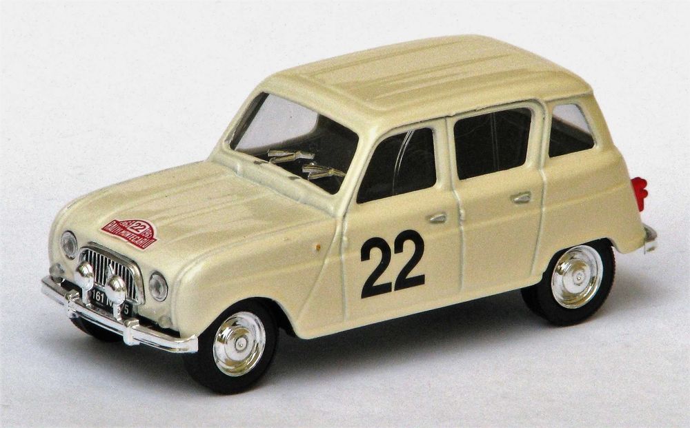 Miniatura Renault 4 L Rali Monte Carlo 1963 Solido 1/43 c/ caixa