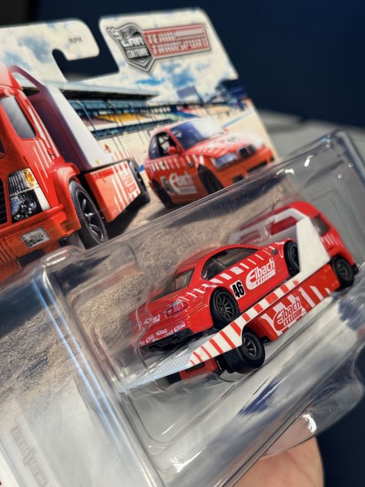 Hot Wheels Premium BMW M3 E46 Team Transport Eibach Aero Lift rzadkość