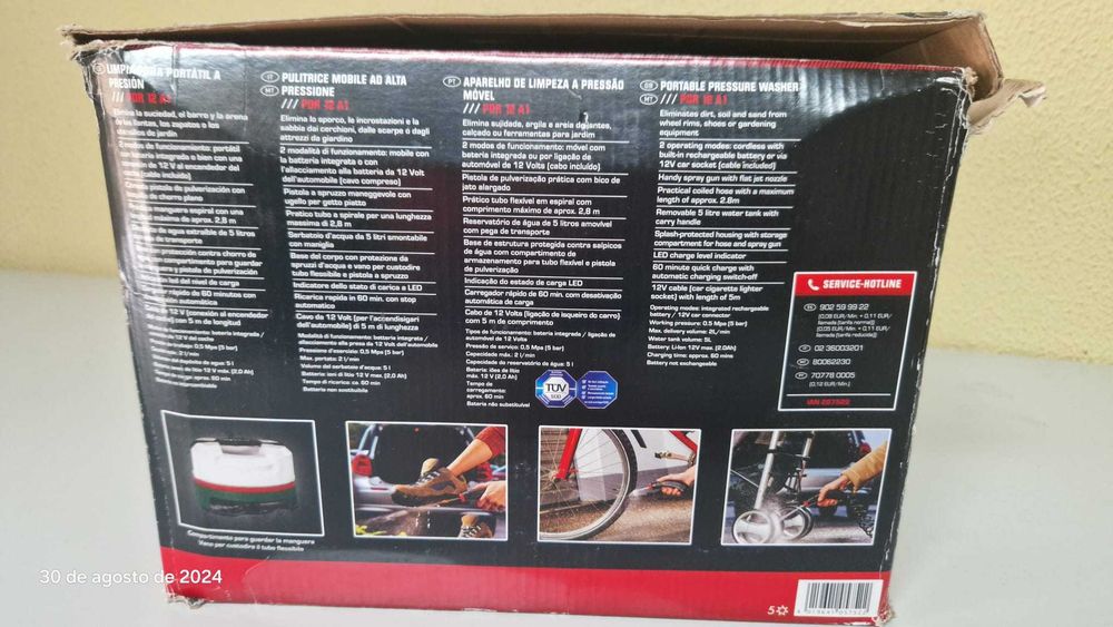 Vendo máquina de pressão portátil ideal para pequenas limpezas