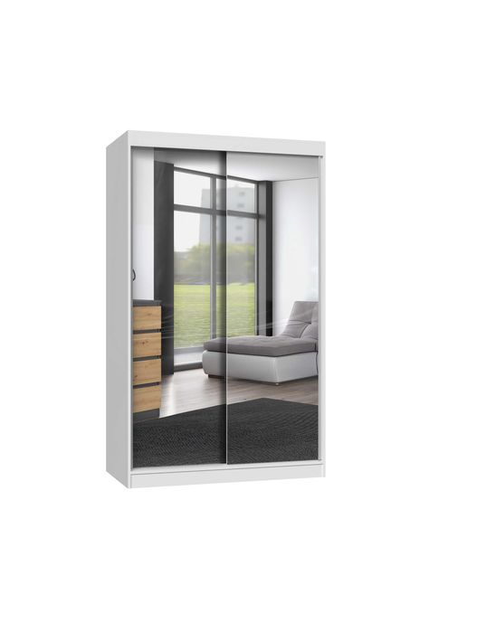 SZAFA Przesuwna 2 Drzwi 2 LUSTRA IGA 120 cm RÓŻNE KOLORY