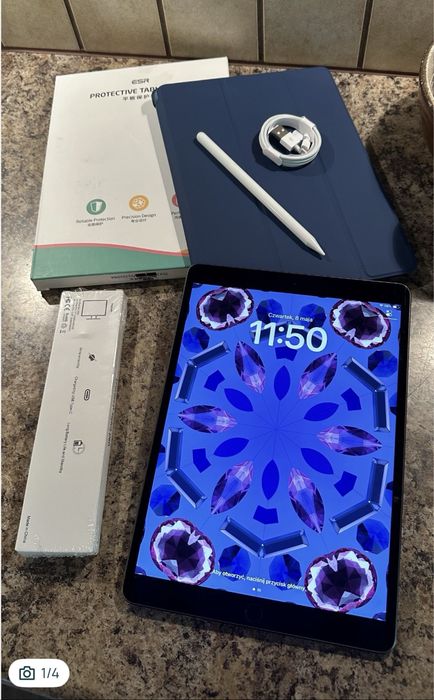 Tablet iPad Apple Retina 10” + NOWY RYSIK 2 gen - PROCREATE - idealny