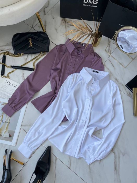 Стильна шовкова сорочка