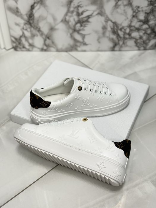 Sneakersy Louis Vuitton White Leather
