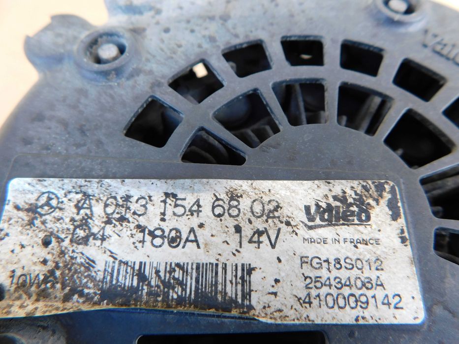 Alternator Valeo 180A 14V Mercedes Sprinter 906 2.2 CDI OM651
