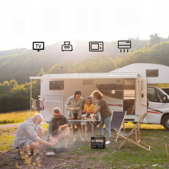 LiFePo4 Smart акумулятор Humsienk 100Ah Новий. Літій залізофосфатний