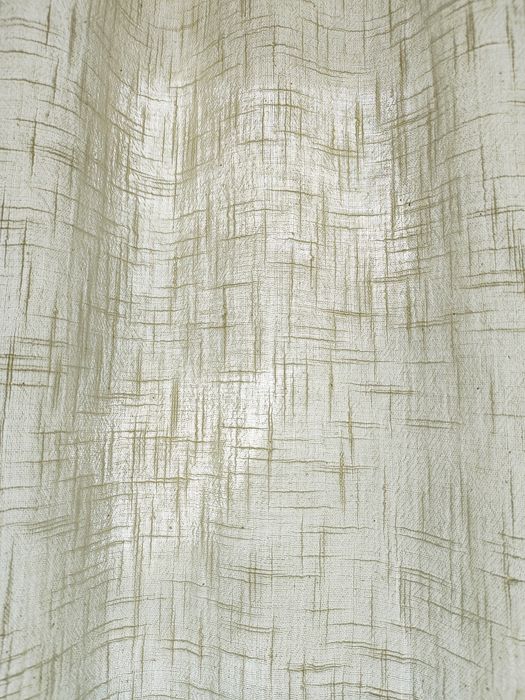 Cortinados algodão alinhado branco pérola