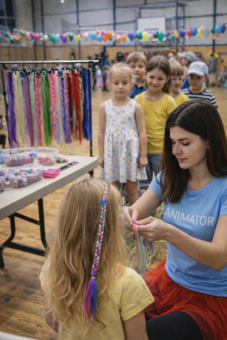 Animacje dla dzieci | Malowanie buziek, warkoczyki, tatuaże, zabawy