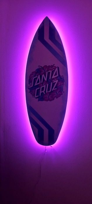 Quadro com luzes led Surf