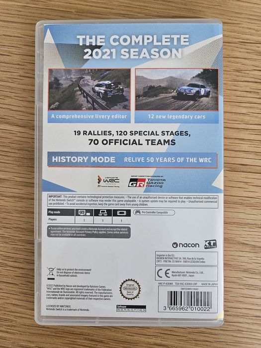 WRC 10 Nintendo Switch KARDRIDZ