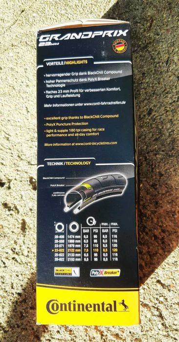 Novo pneus de bicicleta dobrável Grandprix 23mm (700x23C)