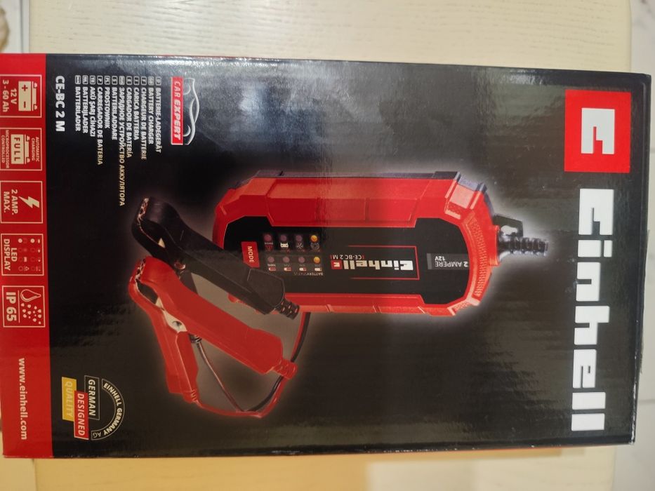Автомобільна та мото  зарядка акумулятора, зарядний пристрій Einhell 2