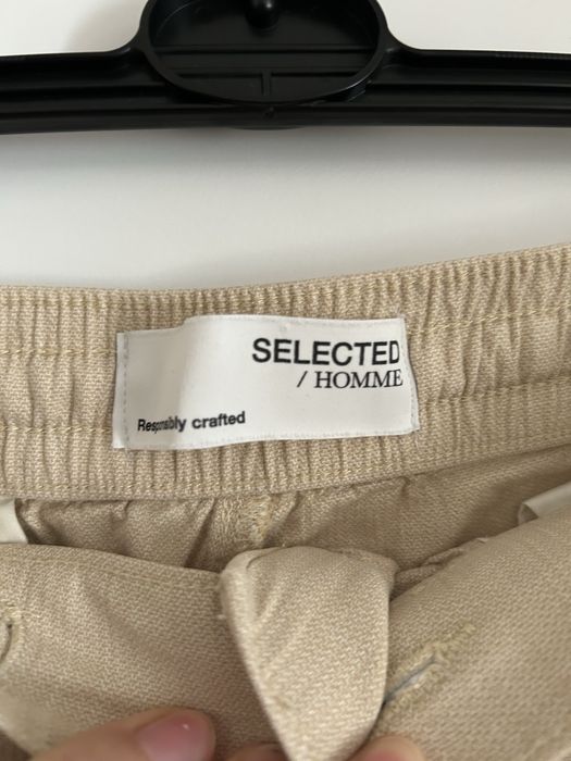 Spodnie letnie, len, bawełna, Selected