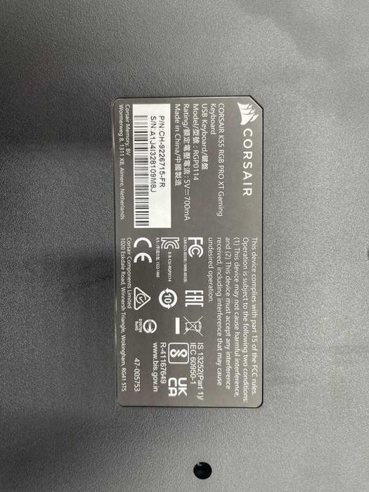 Klawiatura Gamingowa Corsair K55 Rgb Pro XT