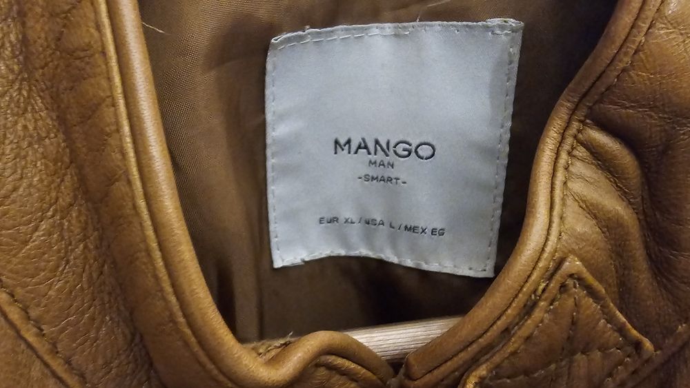 Blusão pele da Mango tamanho M