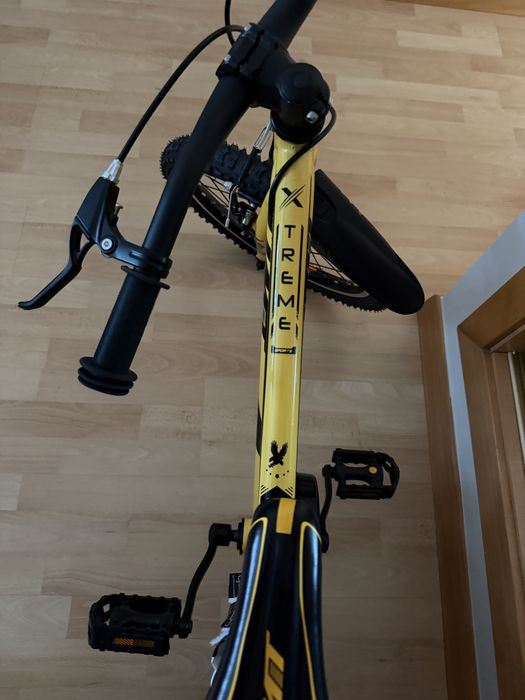 Bicicleta amarela crianca 18pol