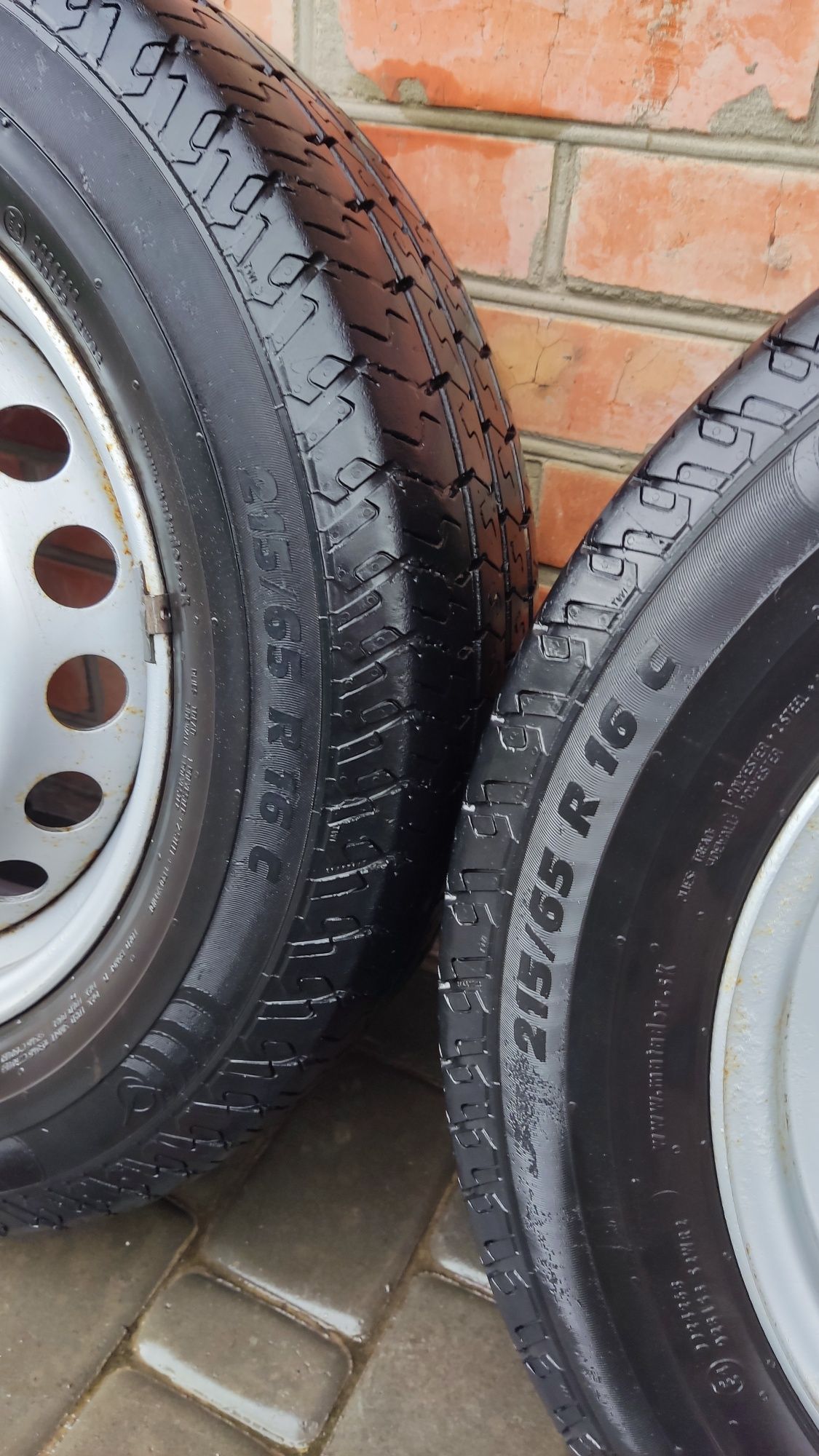 Диски та шини, комплект 216/65 r16c*: 3 500 грн. - Колеса в зборі Гадяч ...