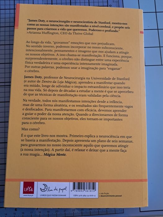 Livro "Mágica Mente: A Neurociência da Manifestação  e o Seu Poder Transformador"