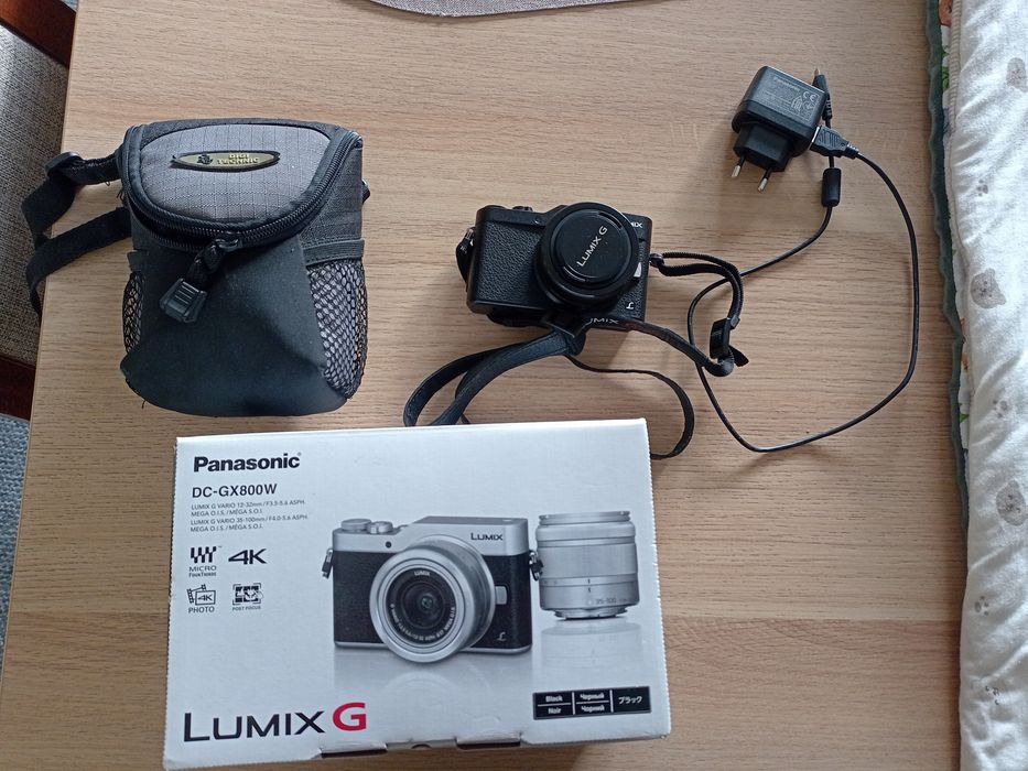 Panasonic Lumix GX800 + obiektyw 12-32 mm | Torba + karta 256 GB