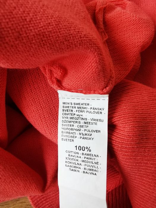 Sweter męski bawełniany dekolt w serek reserved rozmiar L