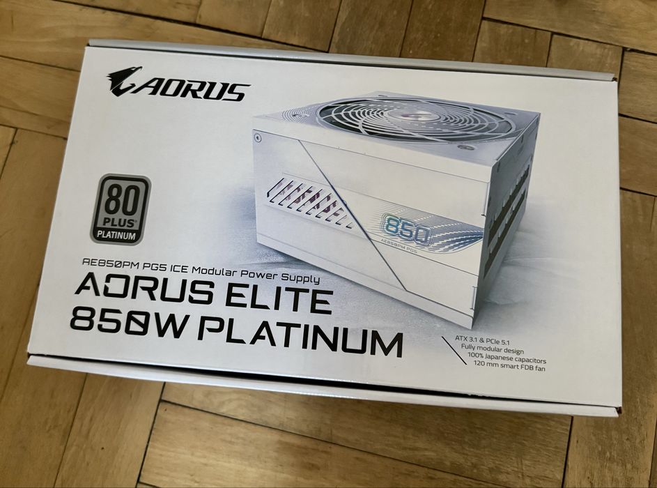 zasilacz do komputera aorus elite 850w platinum bialy