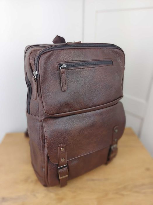 Plecak Męski z Kieszeniami Retro Vintage Na Laptopa Pojemny XXL