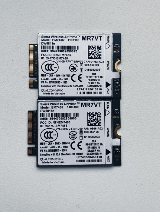 4G LTE Модем / WWAN модуль для ноутбуков Dell - HP - Lenovo
