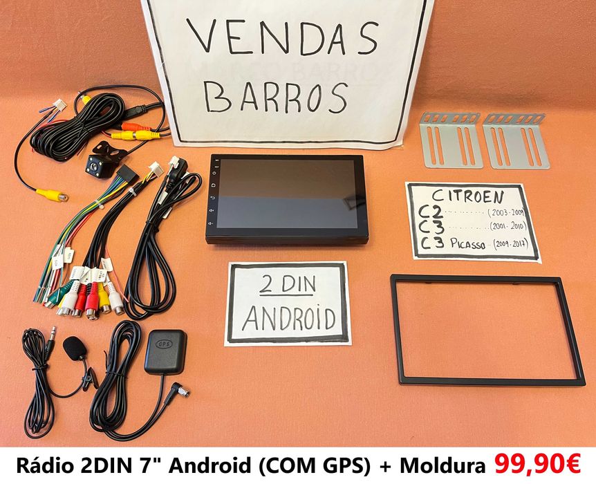 (NOVO) Rádio 2DIN • CITROEN C2 C3 • Android GPS [4+64GB]