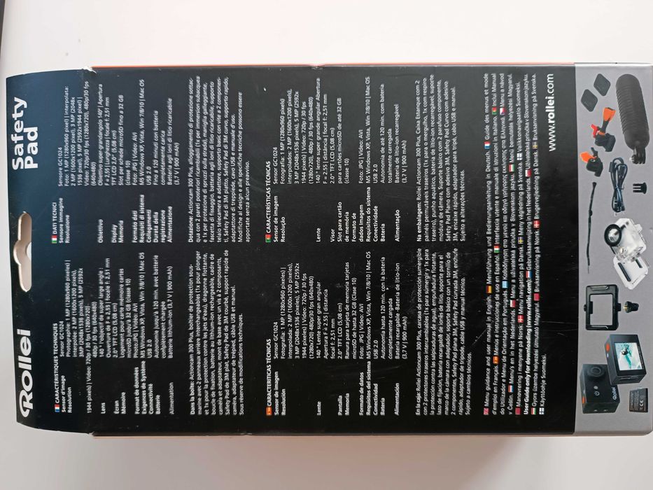 Câmara aquática HD 720p ROLLEI AC300 Plus