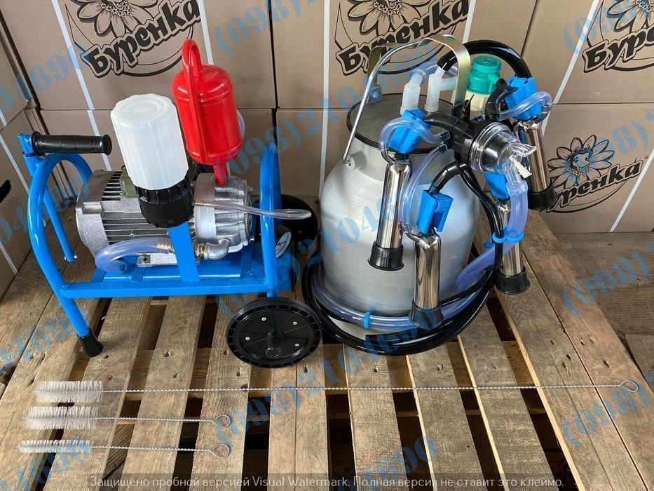 Доїльний апарат "Буренка-1 нержавійка" масляний