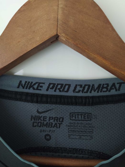 Koszulka NIKE PRO COMBAT DRI-FIT fitted roz. M czarno-szara