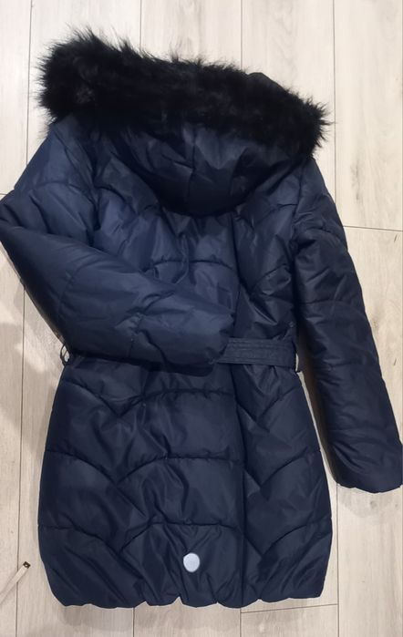 Granatowy płaszczyk Lincoln & Sharks r.164 dla dziewczynki