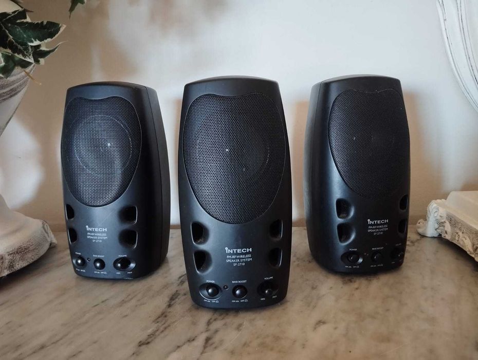 Colunas Intech SP-2710 Sem fios FM-RF (3 Unidades)
