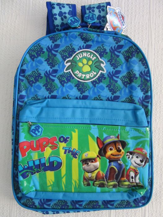 mochila escolar  mickey, minnie, patrula pata, H aranha, faisca mcqeen