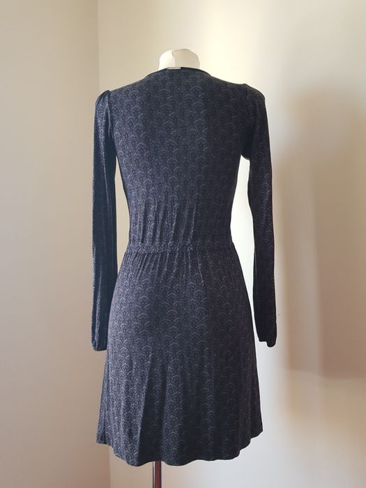 Sukienka granatowa 34/xs elastyczna
