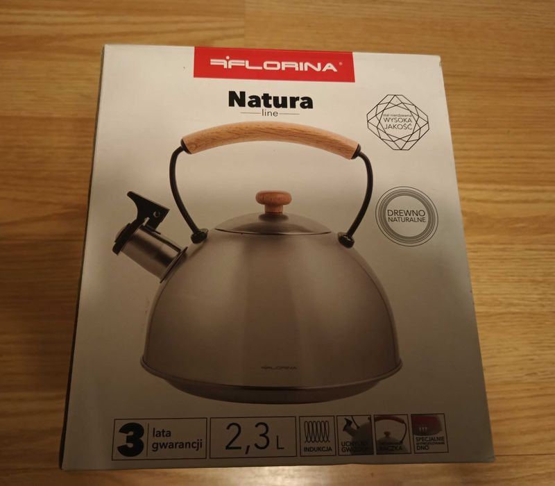 Czajnik z gwizdkiem Florina Natura 2,3 l
