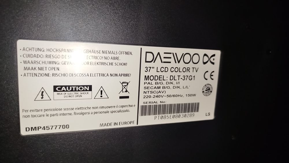 Телевізор DAEWOO DLT-37G1  37" робочий