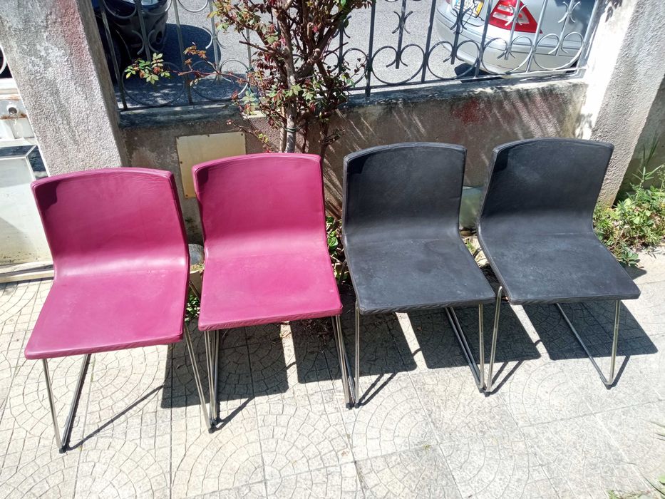 4 Cadeiras em pele ikea modelo Bernhard