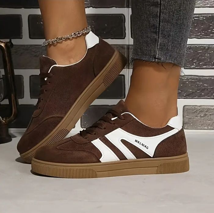 Brązowe sneakersy Damskie 36