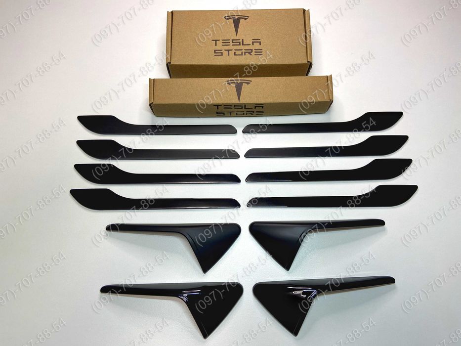 Накладки на дверні ручки, камери Tesla Model 3, Model Y