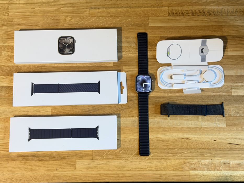 Apple Watch Series 10 46mm Titanium Cellular (LTE) + 2 oryginalne paski