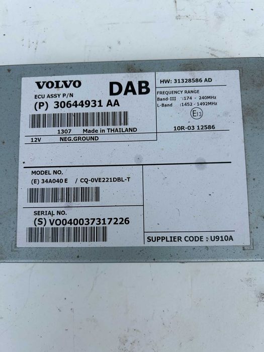 Moduł sterownik DAB Volvo 30644.931AA